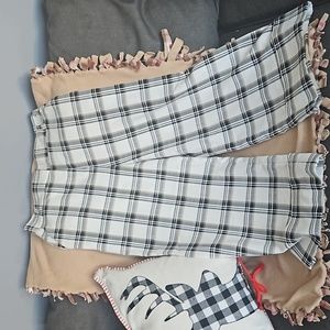 NY&Co wide leg plaid dress capris size 10